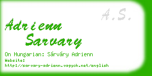 adrienn sarvary business card